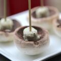 Brochettes de champignons de Paris