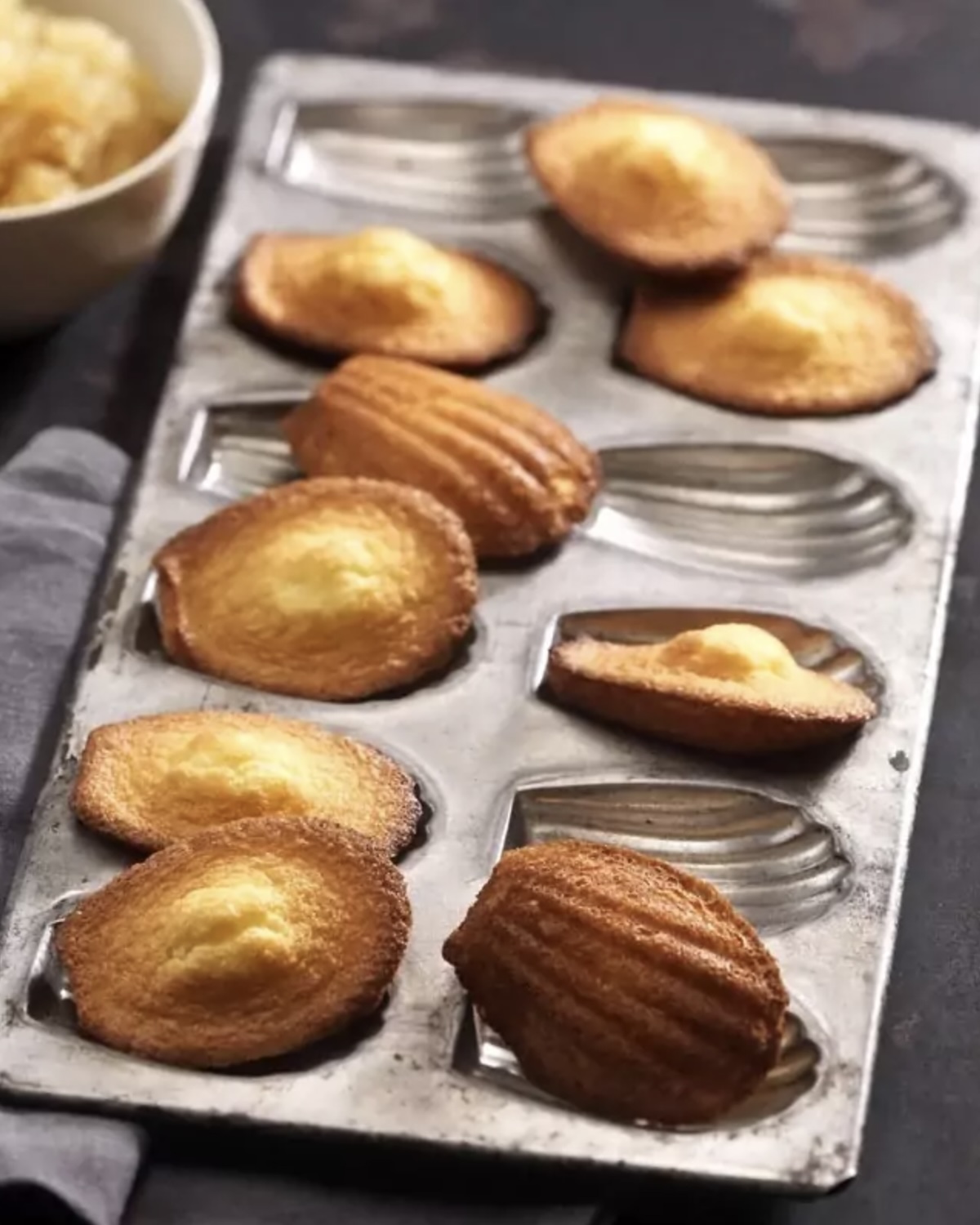 Madeleines à l'ancienne à l'eau de fleurs d'oranger