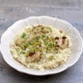Risotto au chou fleur et sa gremolata persil, ail, citron, noix
