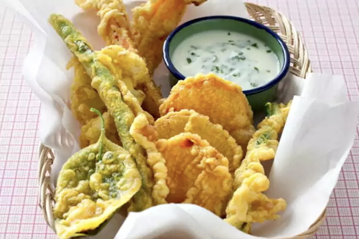 Tempura d'asperges vertes