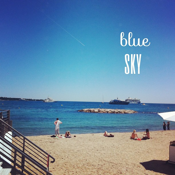 Ciel bleu à Cannes 