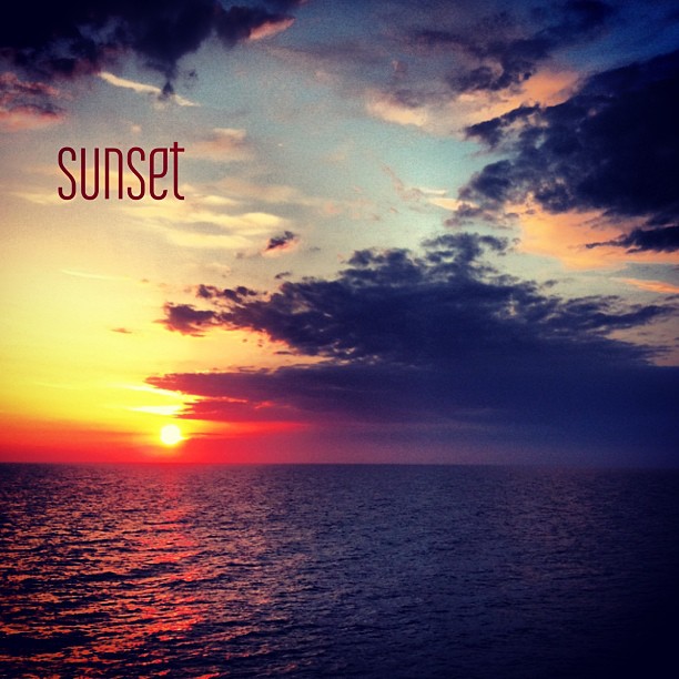 Somewhere over the Mediterranean sea