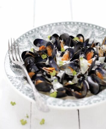 Moules au Roquefort Société® ©Sarah Schmidt / Photo : Aline Caron