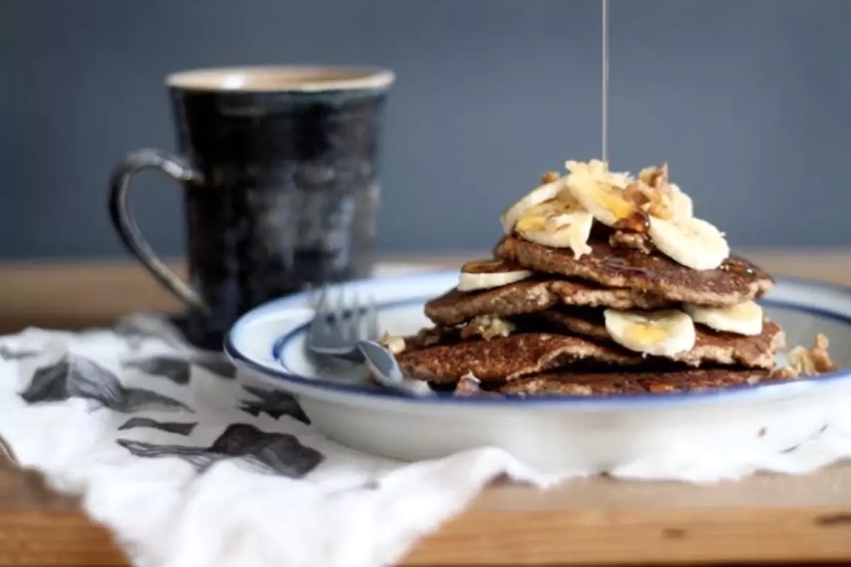 Pancakes banane chocolat sans gluten ©MyNewroots