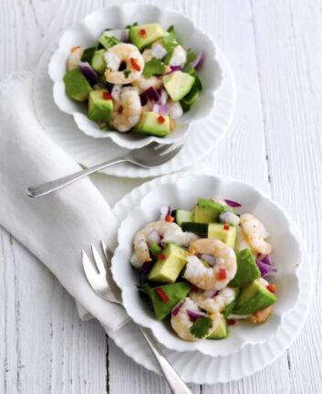 Ceviche d’avocat et de crevettes