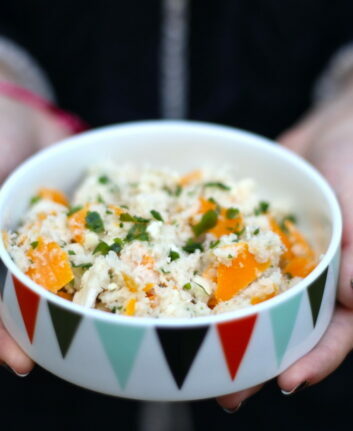Taboulé de chou fleur à la vieille mimolette