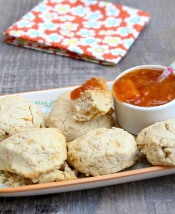 Scones aux pommes râpées sans gluten