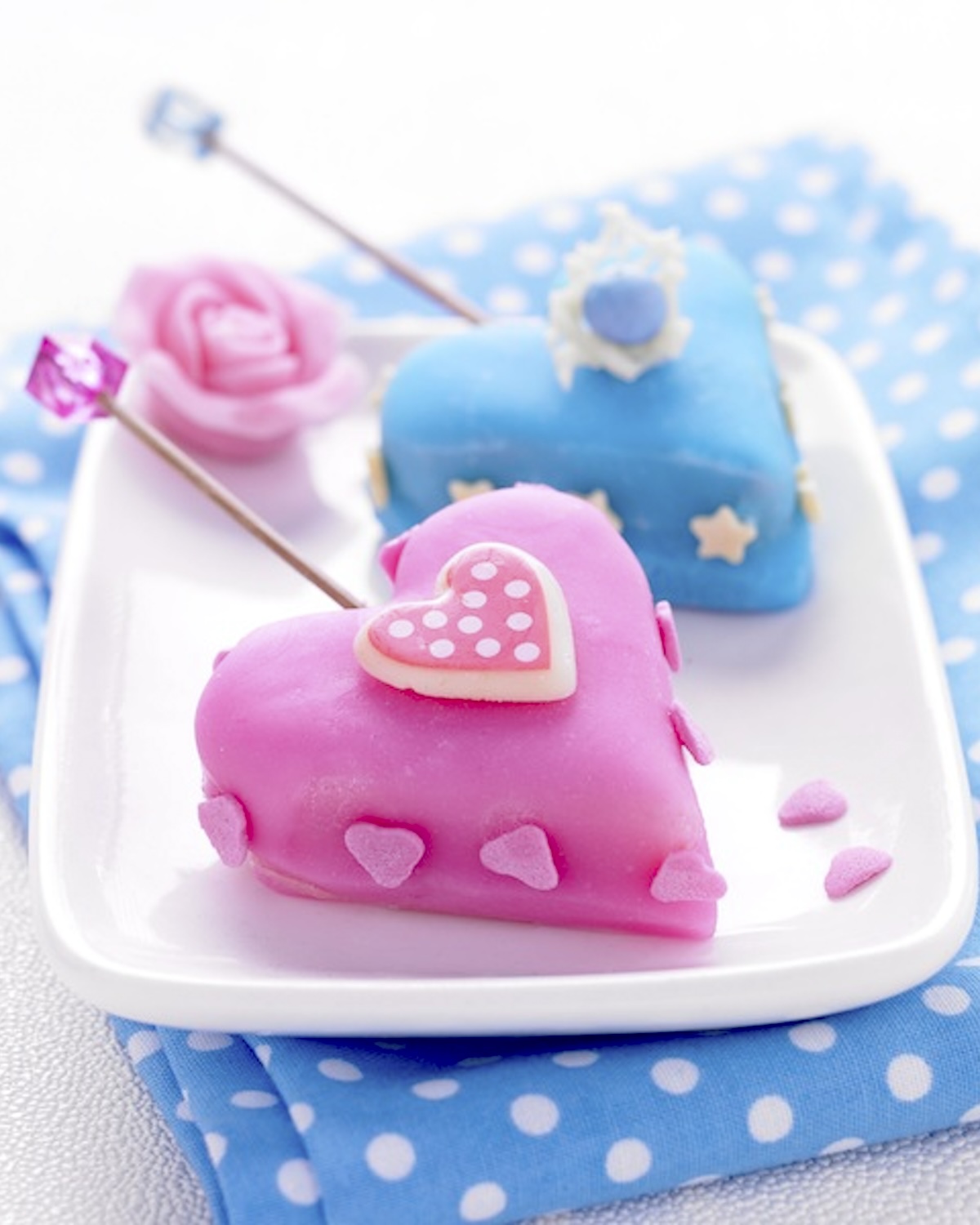 Cakes pops de la Saint Valentin