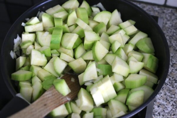 Courgettes sans la sauteuse