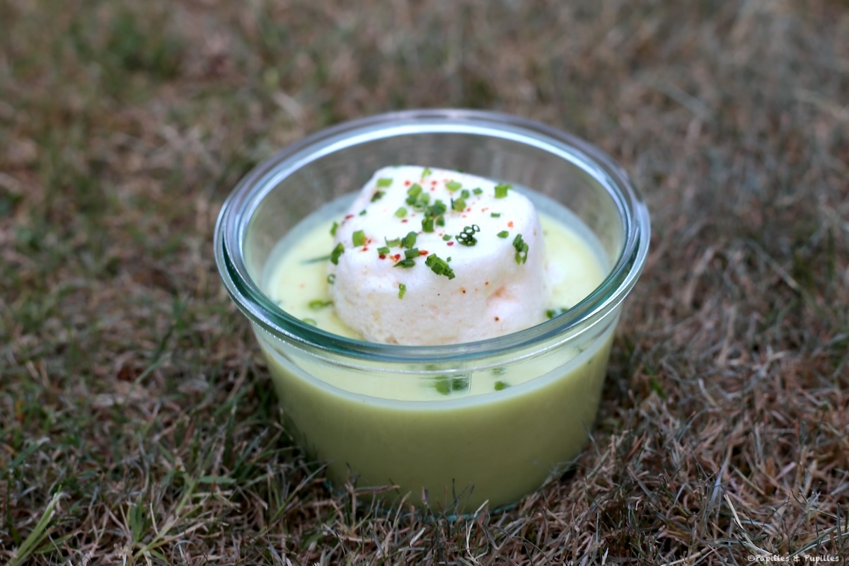 Ile flottante aux courgettes et curry