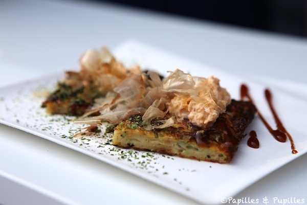 Okonomiyaki fourrée au crabe de la mer du Nord et au gingembre - Tanuki