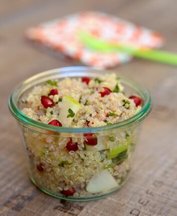 Salade de quinoa grenade et pomme Granny