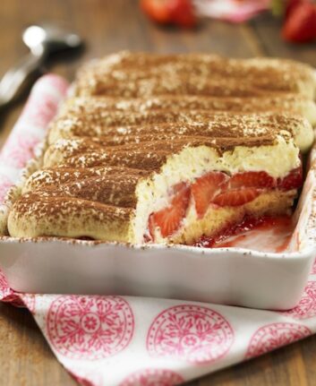 Tiramisu aux fraises