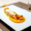 Saumon confit à l’huile d’orange, purée de carottes et crème de moules – Cyril Lignac