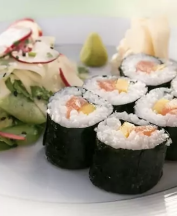 Makis de saumon à la mangue