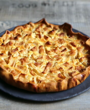 Tarte aux pommes vanillée