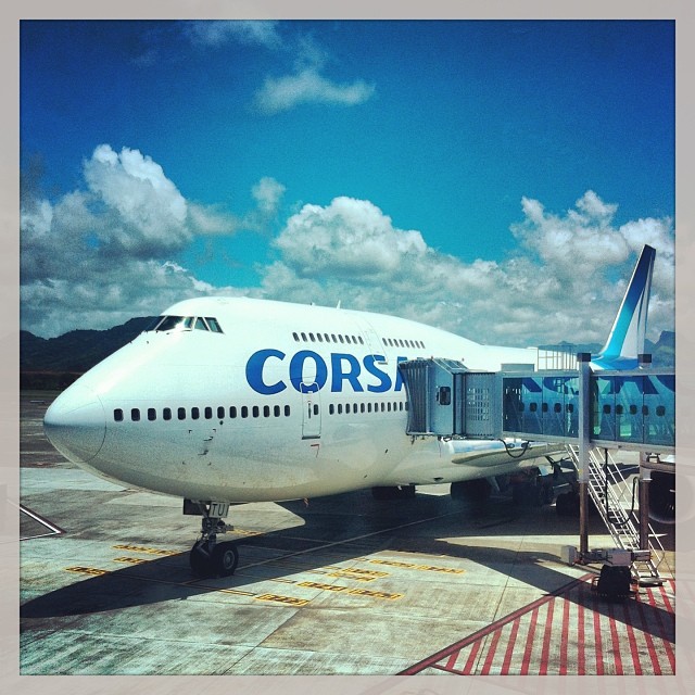 Bien arrivée à l'île Maurice - température au sol 28