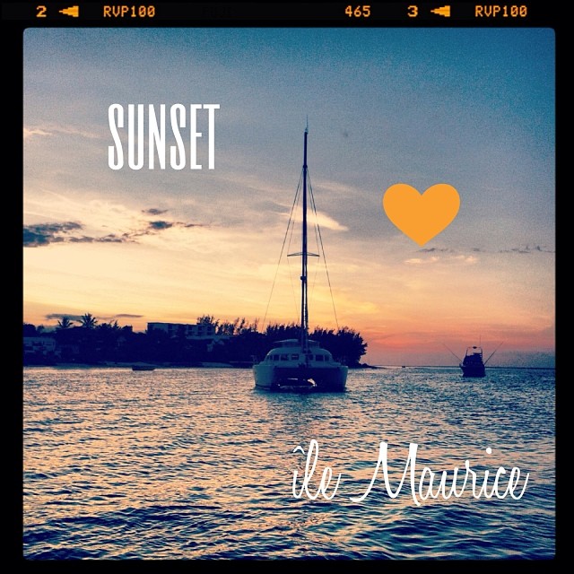 Sunset ile Maurice