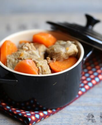 Sauté de veau aux carottes cumin orange
