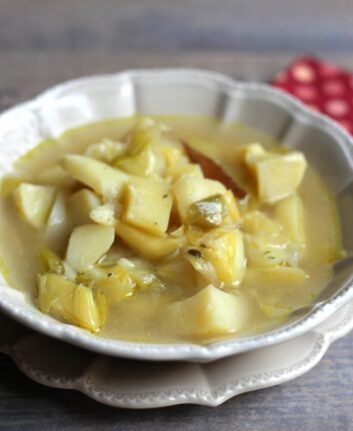 Soupe rustique poireaux pommes de terre