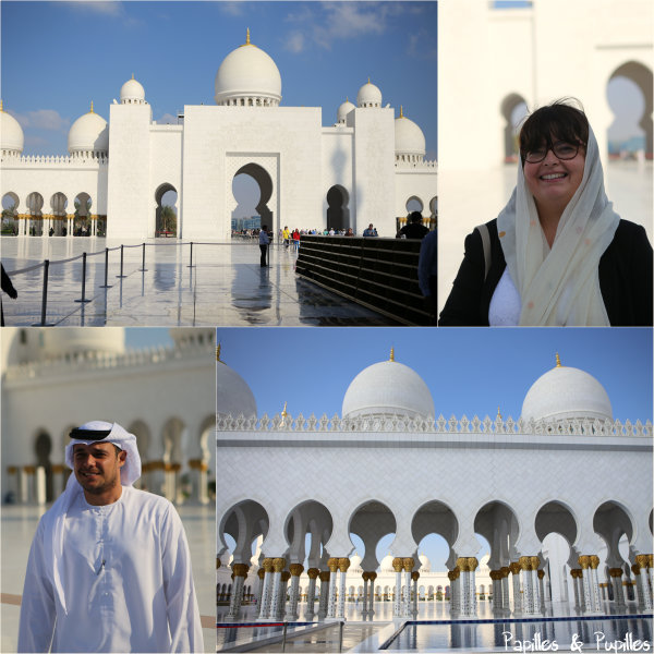 A la grande mosquée avec notre guide