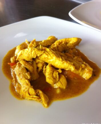 Curry de poulet aux crevettes