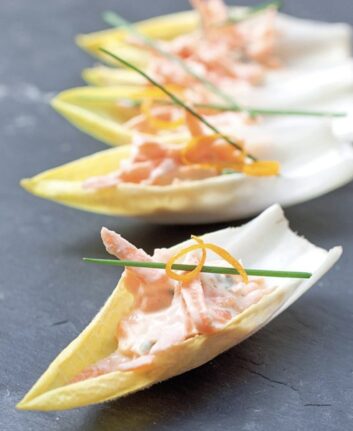 Barquettes endives et carottes