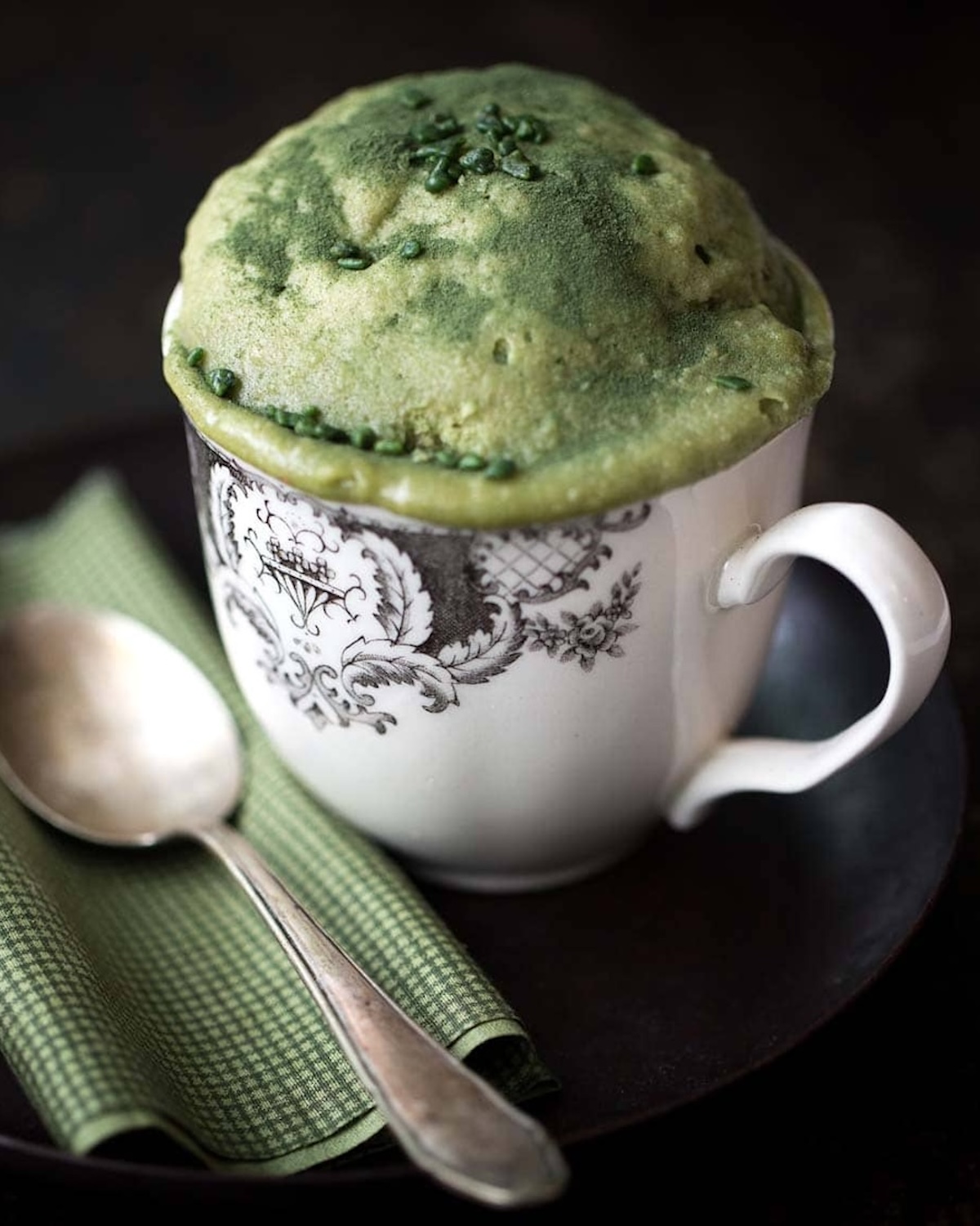 Mugcake au thé matcha