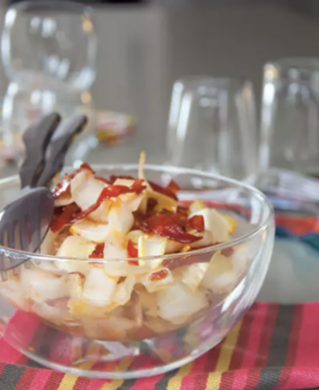 Salade d'endive au chorizo croustillant © Philippe Dufour:Interfel.