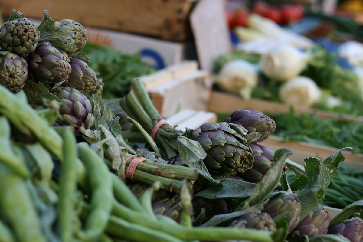 Artichauts violets de Provence ©Catriona Ramshaw CC BY 2.0