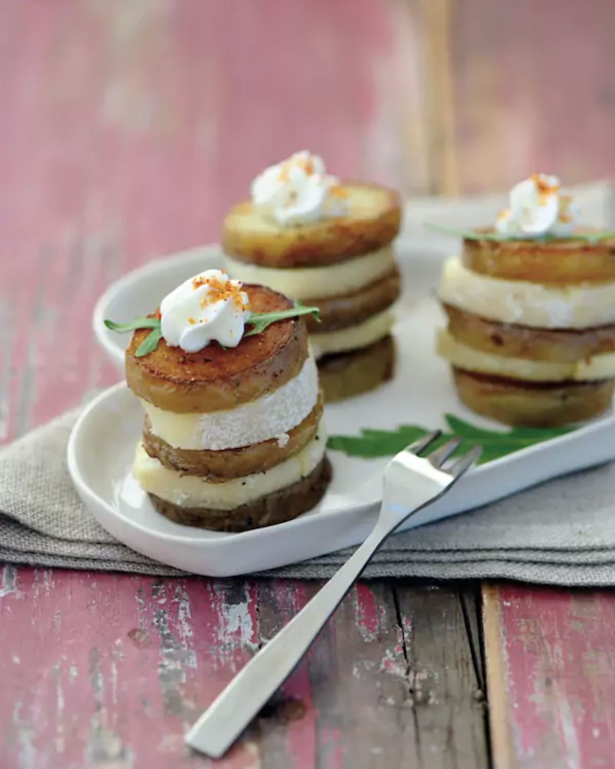 Pintxos de pommes de terre au chèvre