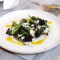 Salade de brocolis grillés au fromage bleu (Roquefort, Stilton ..)