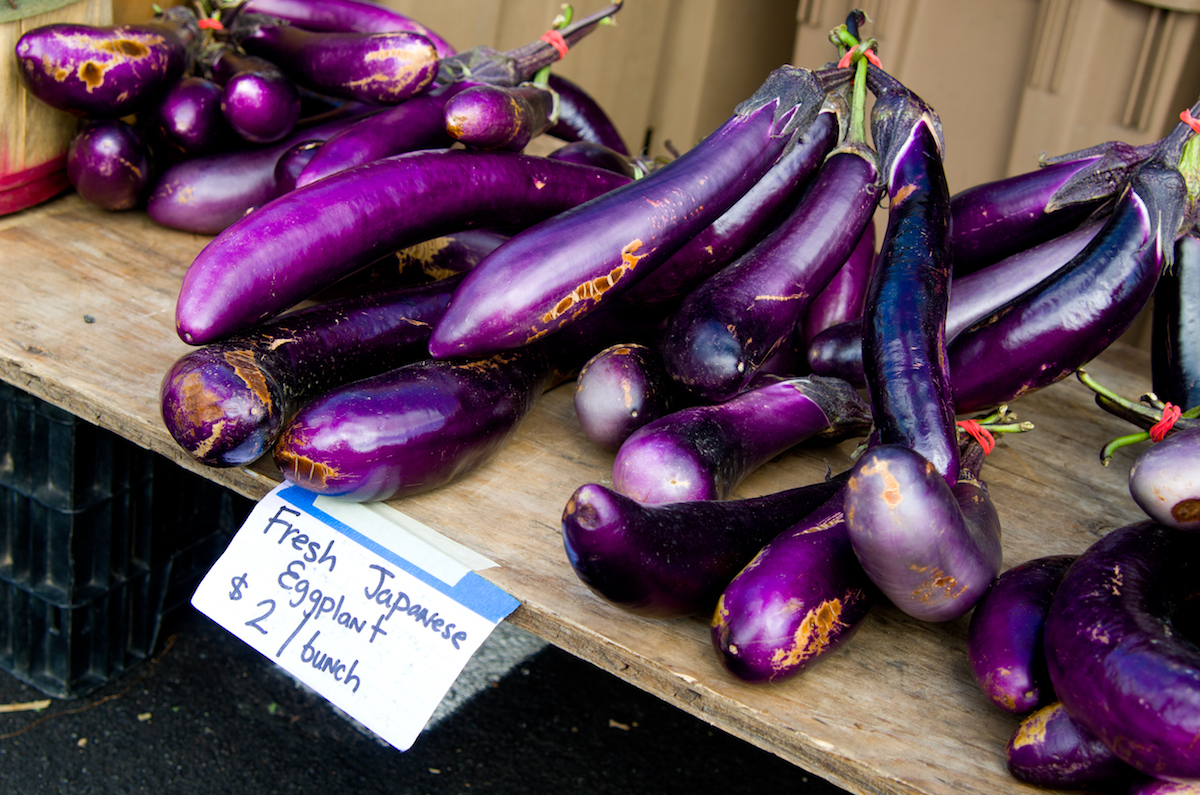 Aubergines japonaises ©Scruggelgreen shutterstock