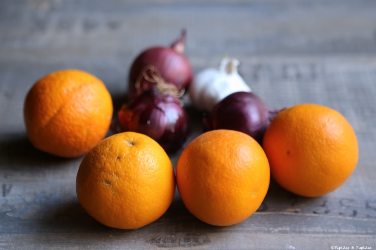 Oranges ail et oignons