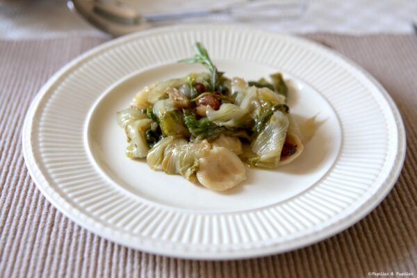 Scaroles à la napolitaine et orrecchiete