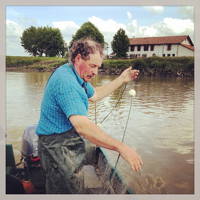 À Peyrehorade dans les Landes on pêche le saumon de l'Adour au trémail