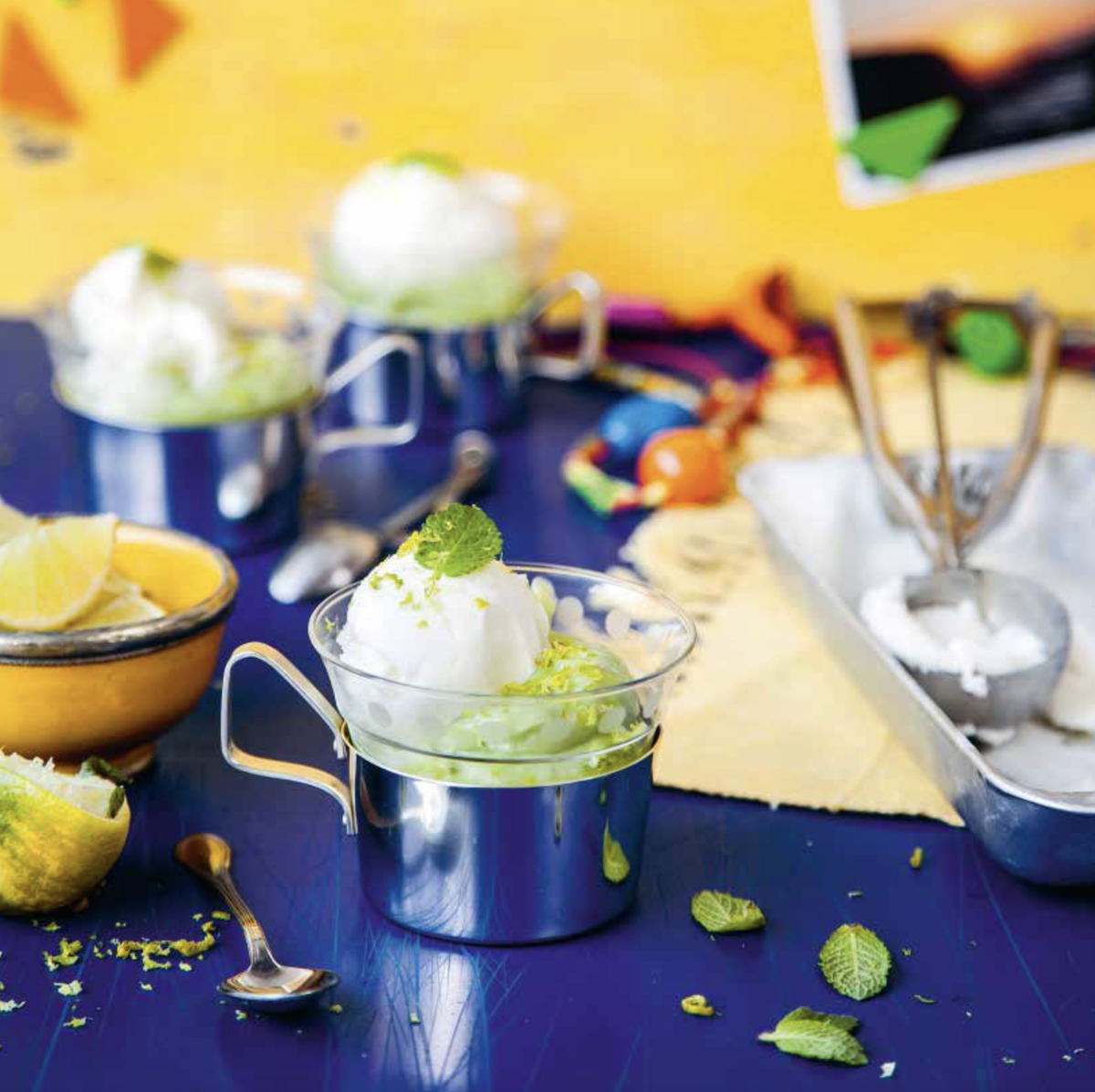 Délice sucré à l’avocat et glace au yaourt