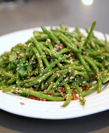 Haricots verts aux grains de sésame