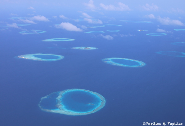 Les Atolls des Maldives, vus du ciel