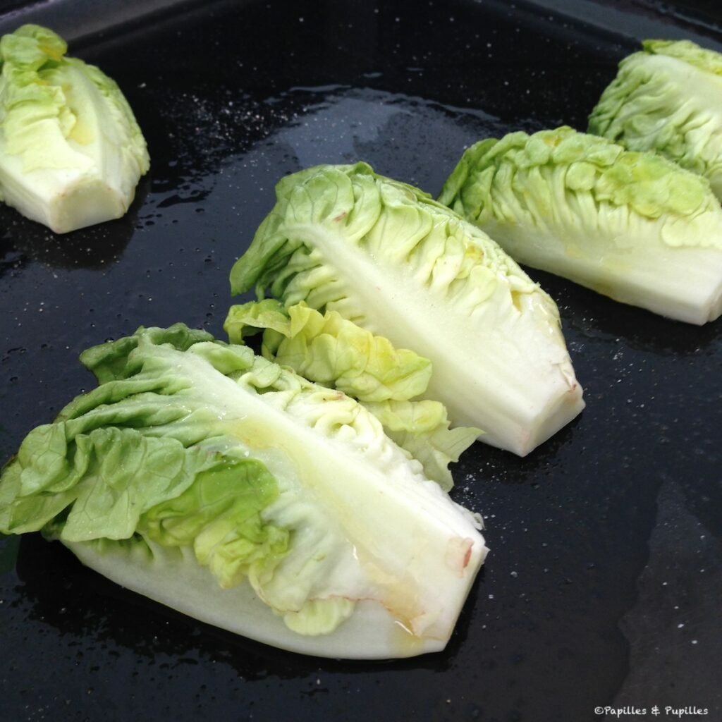On cuit les sucrines à la plancha
