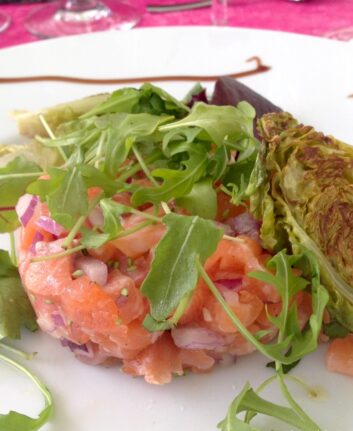 Tartare de saumon au wasabi