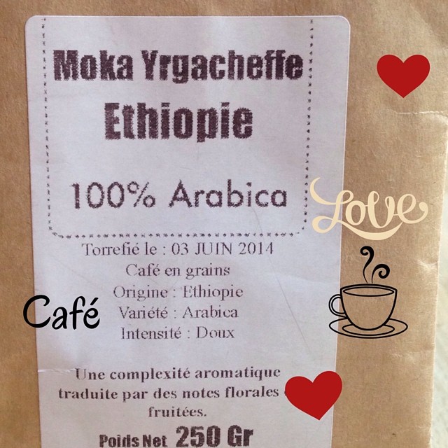 Moka Yrgacheffe - Éthiopie - 100% Arabica - succulent !