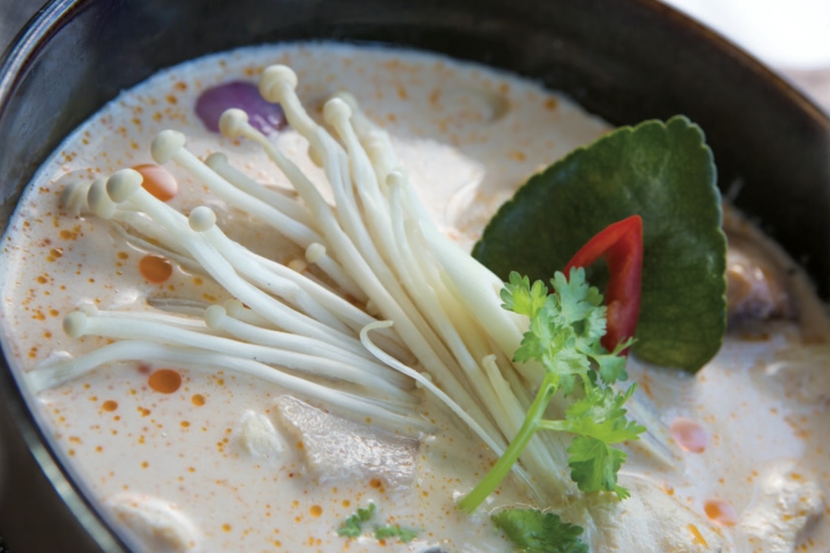 Soupe de poulet au lait de coco