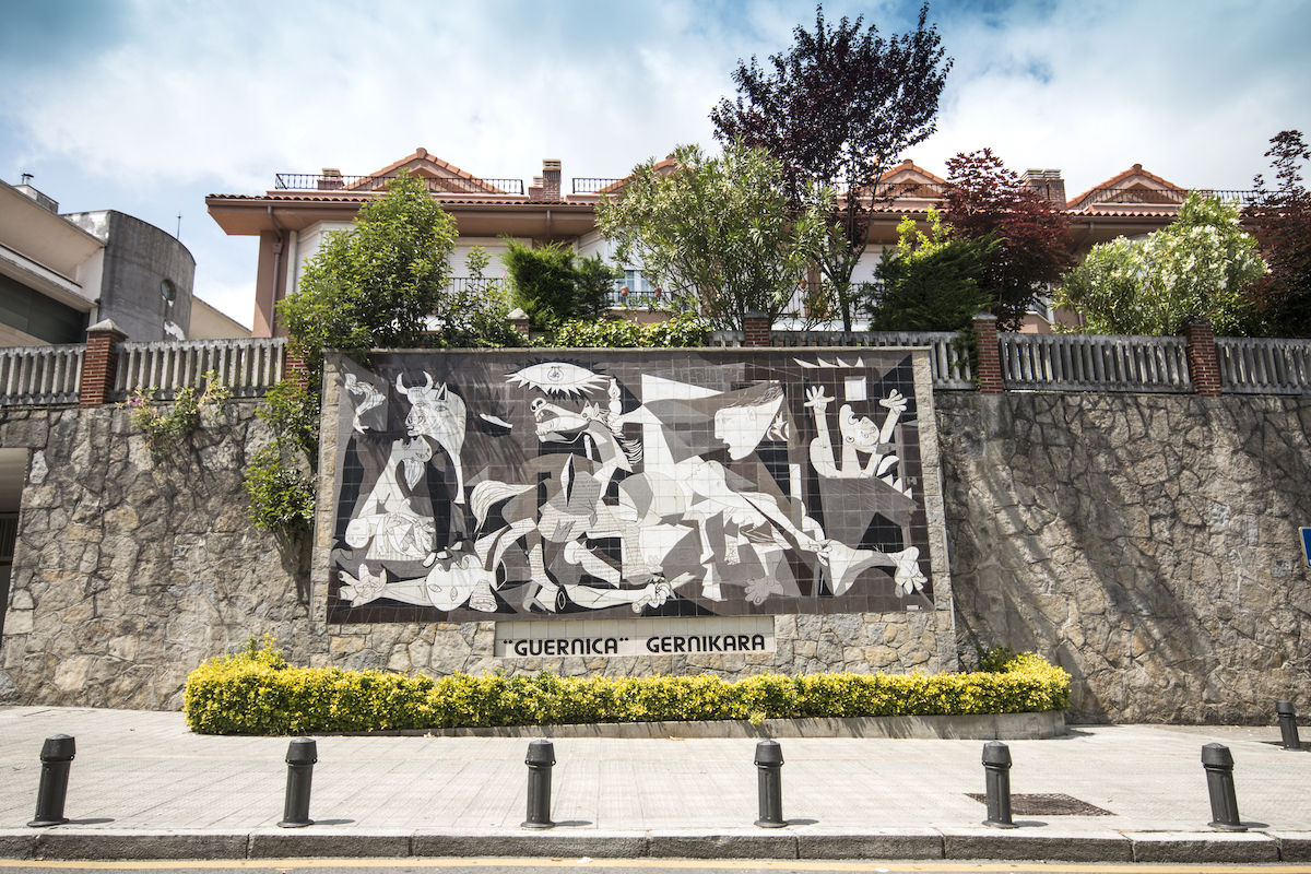 Guernica - Copy of the painting called 'Guernica' of the famous spanish painter Pablo Picasso in the Guernica city ©Kaleidoscopio shutterstock
