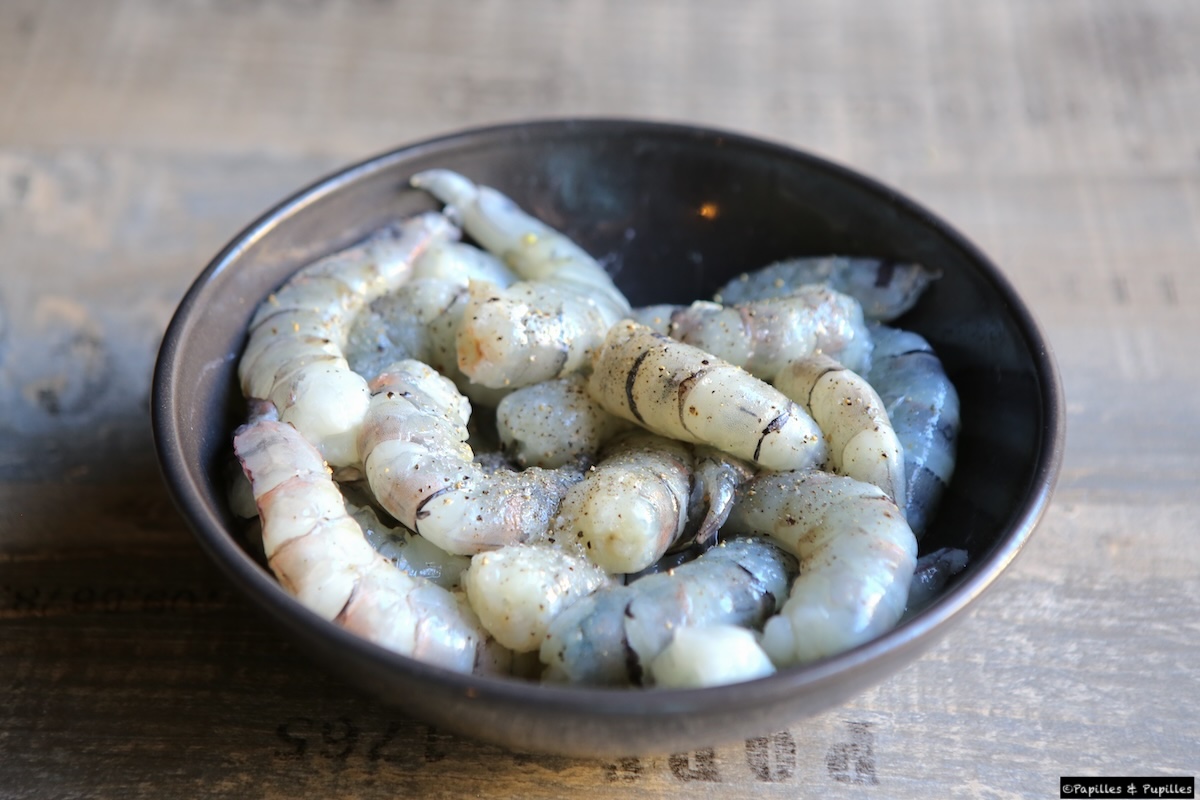 Crevettes marinées