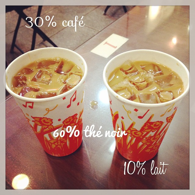 Coffee milk tea - ying yang - boisson Hong Kongaise typique