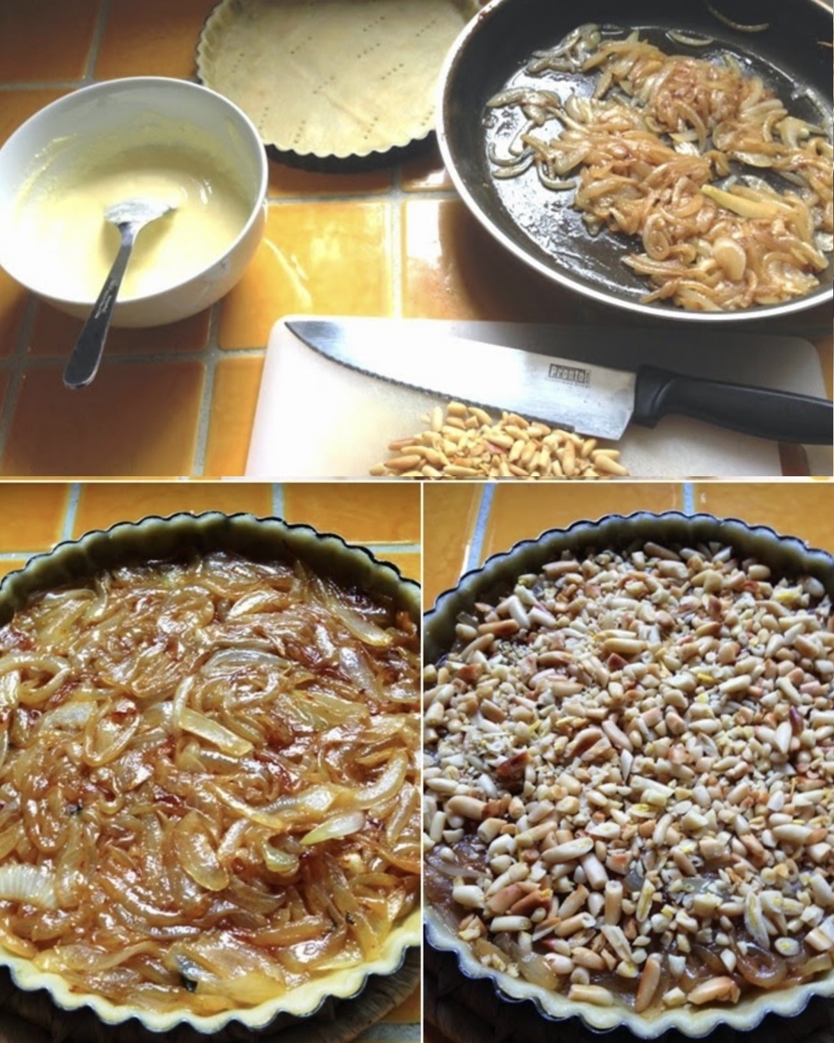 Préparation tarte