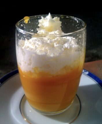 Velouté de butternut chantilly au gingembre