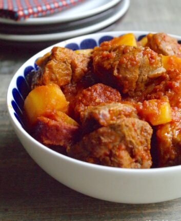 Sauté de veau au chorizo