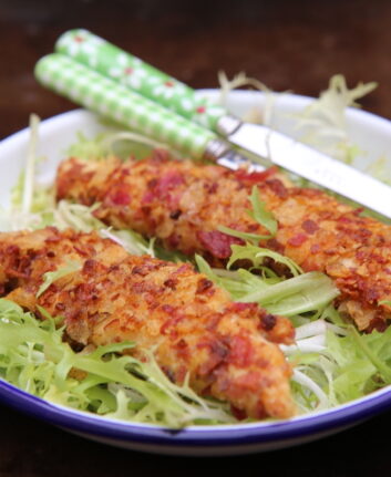 Aiguillettes panées aux chips